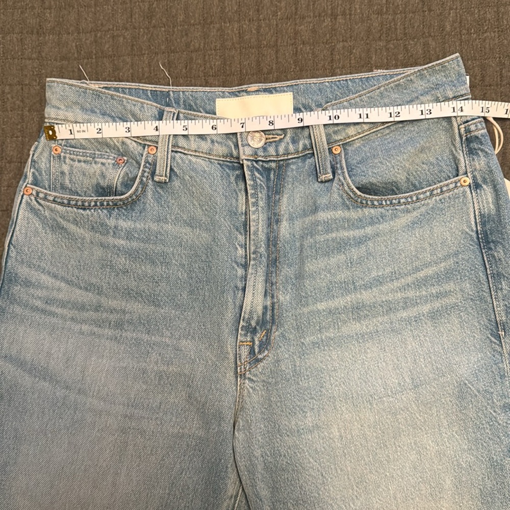 nwt mother rambler zip ankle fray jeans - Picture 10 of 12